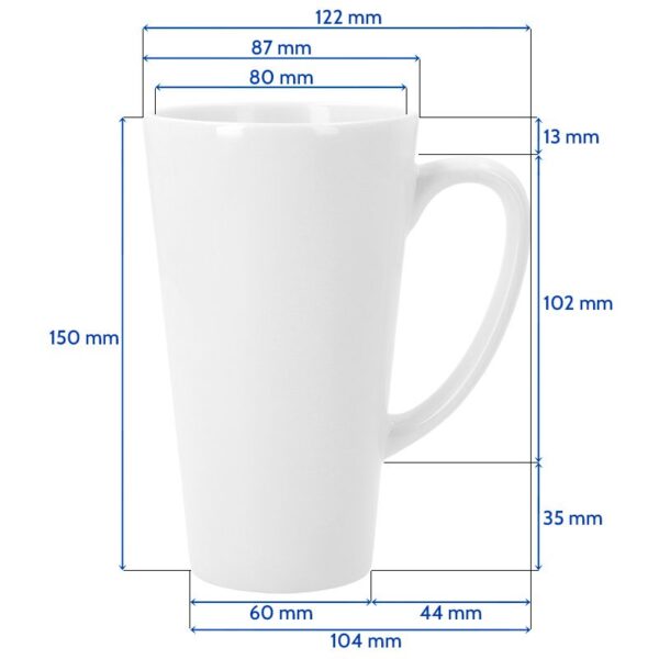 Taza cónica sublimable 17oz