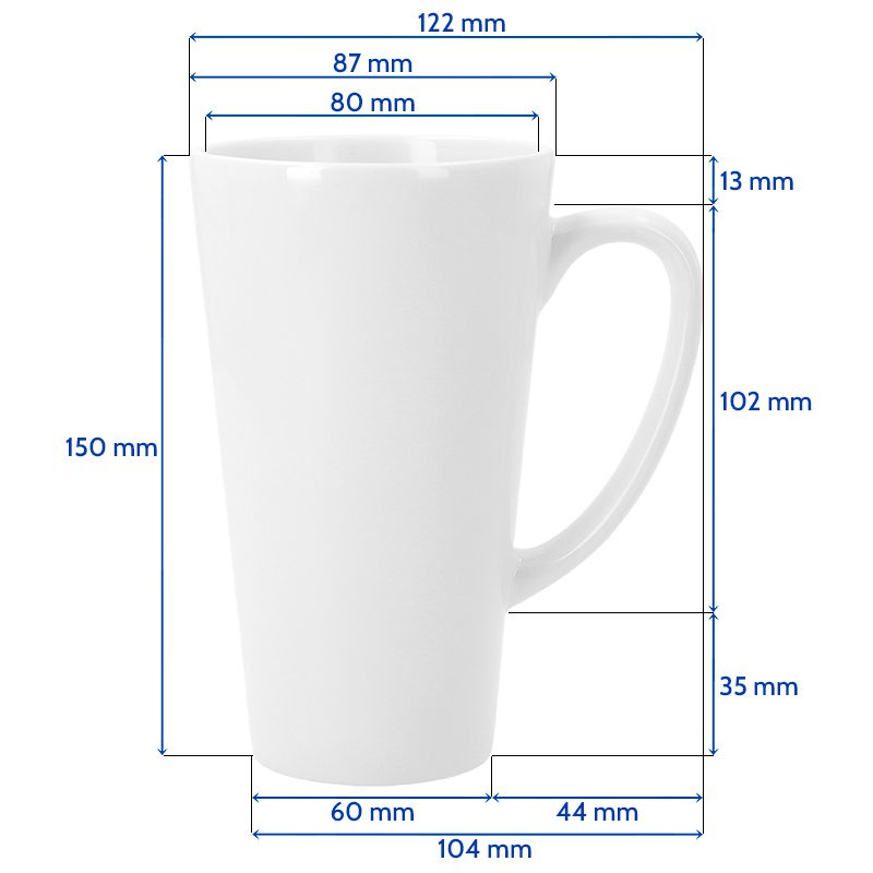 Taza cónica sublimable 17oz