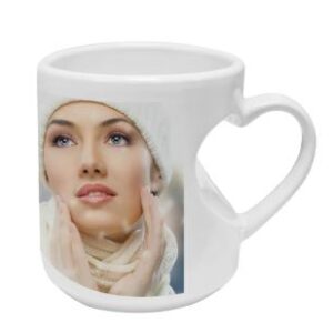 taza forma corazón 11oz sublimable