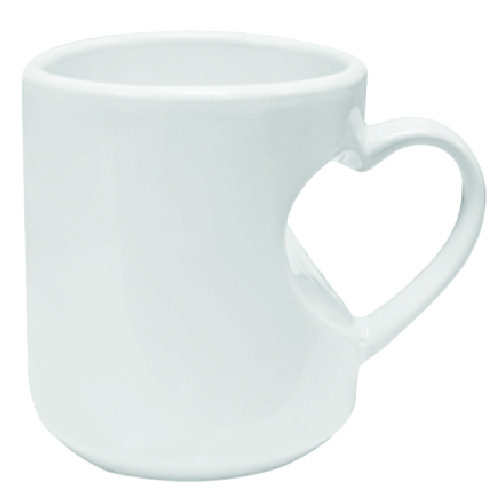 taza forma corazón 11oz sublimable