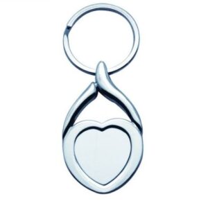 llavero romantico en forma de corazon