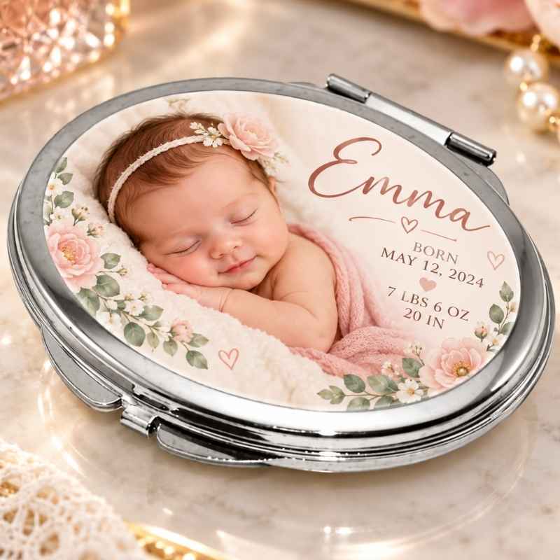 Espejo de cartera personalizado