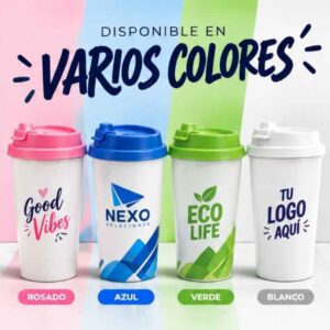 Vaso plástico con tapa antiderrames - Imagen 7