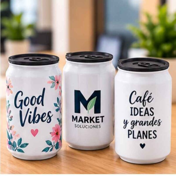 Vaso tipo lata personalizado