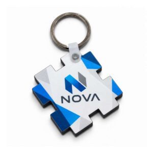 Llavero rompecabezas con logo