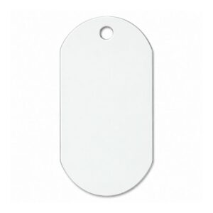 Plaquita militar de aluminio