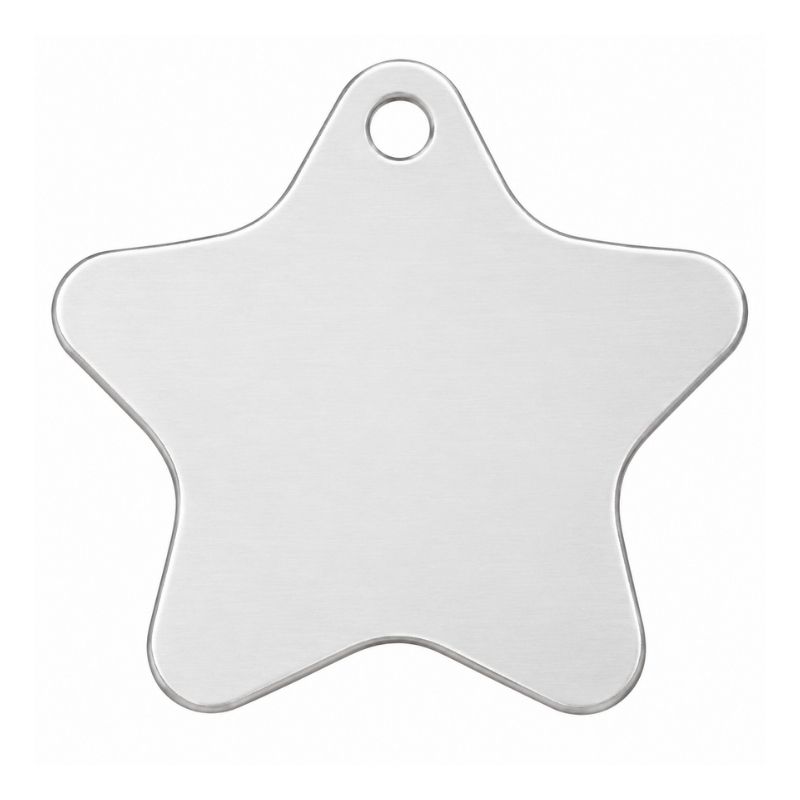 Plaquita estrella personalizada