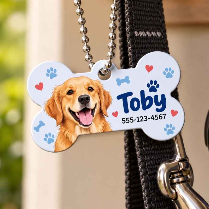 Plaquita para collar de perro