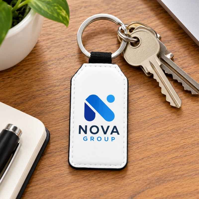 Llavero de cuero con nombre