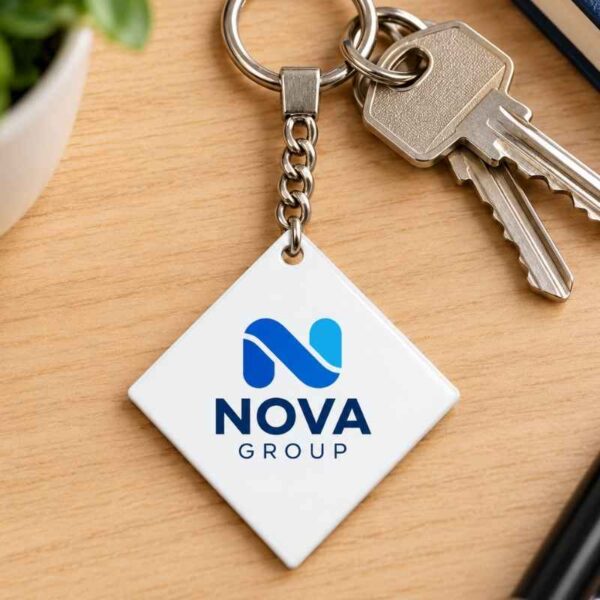 Llavero geométrico personalizado