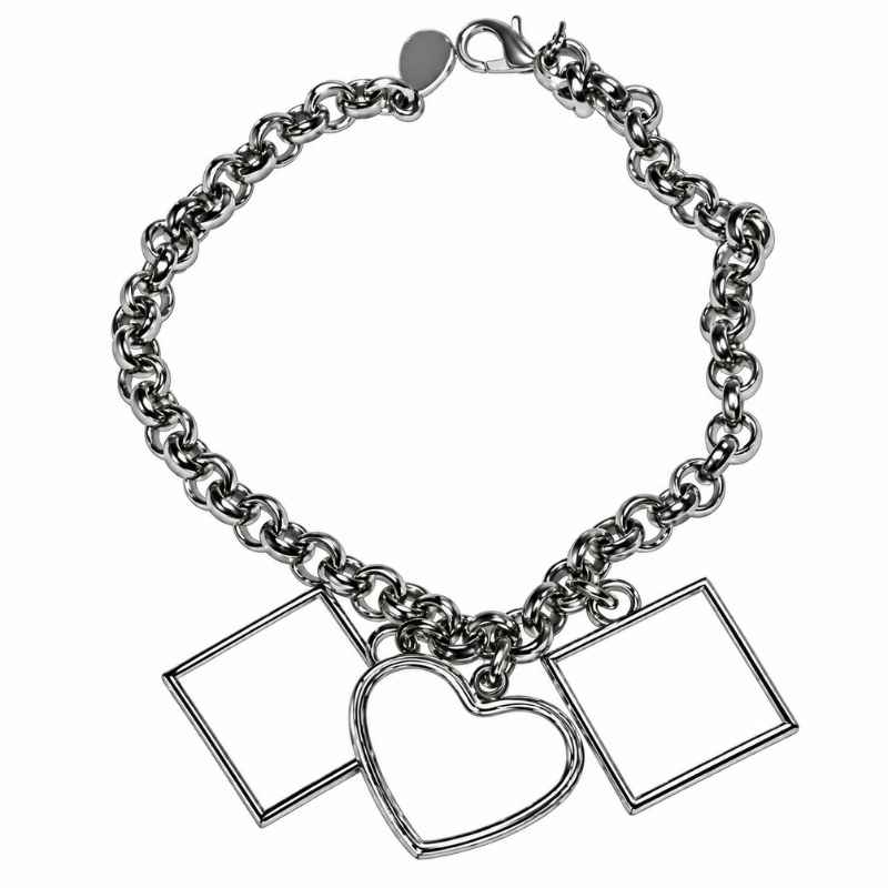 Pulsera de corazón con fotos