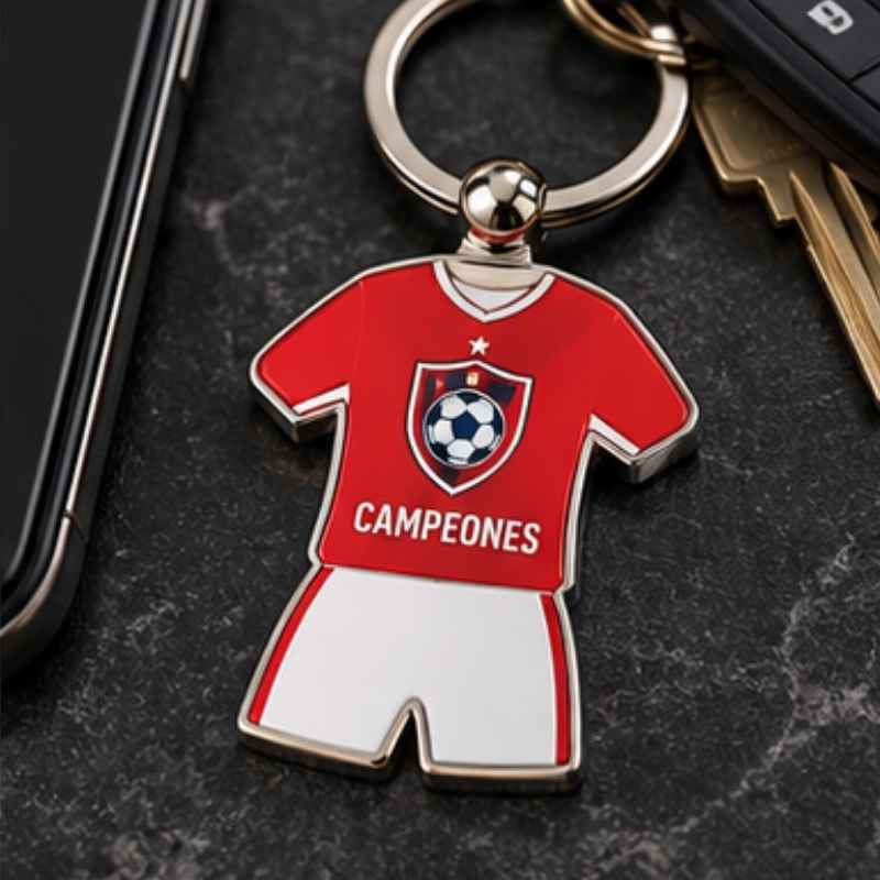 Llavero de fútbol con nombre