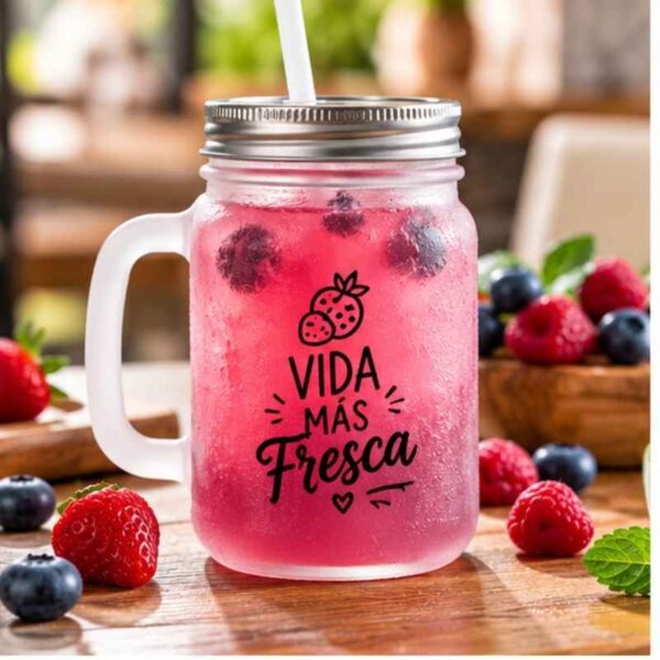 Mason Jar para bebidas frías