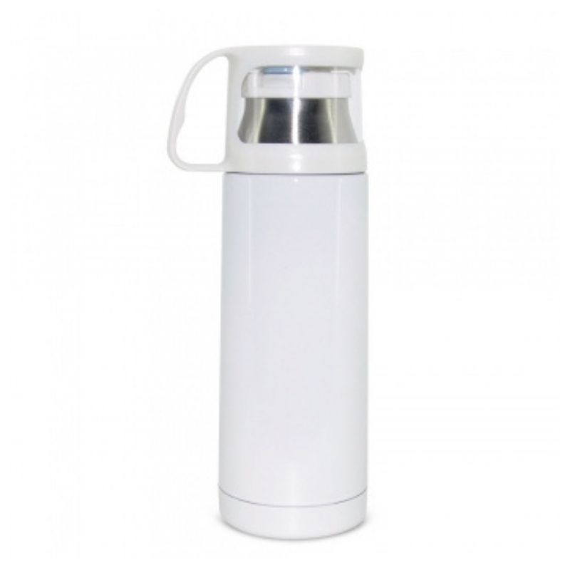 Termo con taza en la tapa