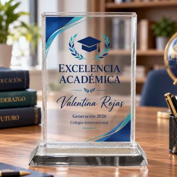 Trofeo rectangular personalizado