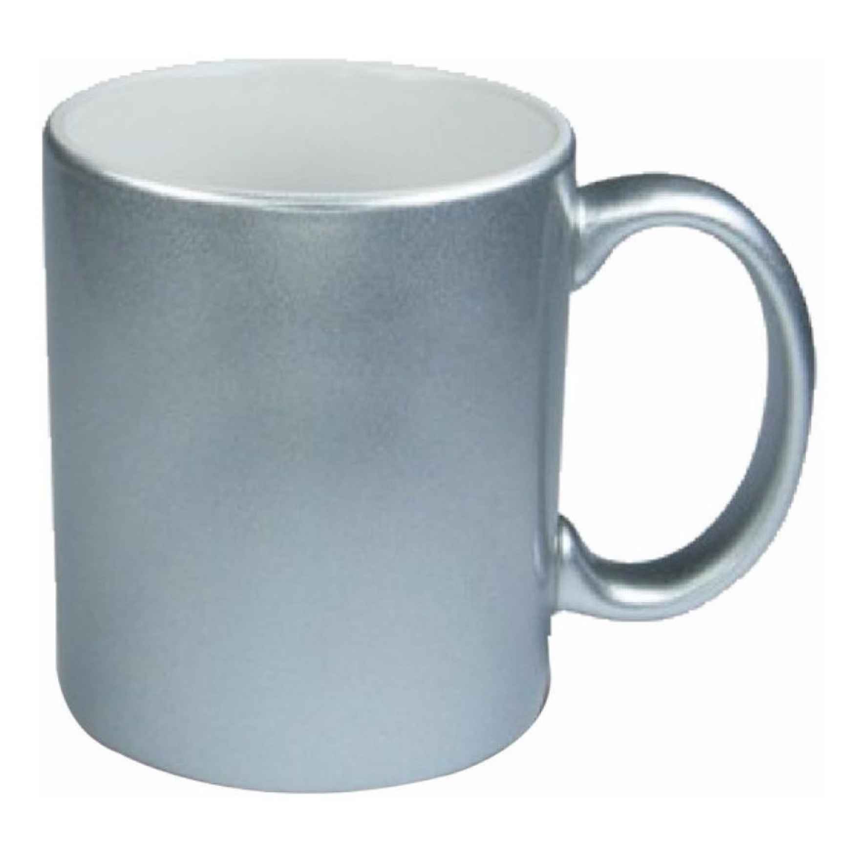 taza plateada sublimable